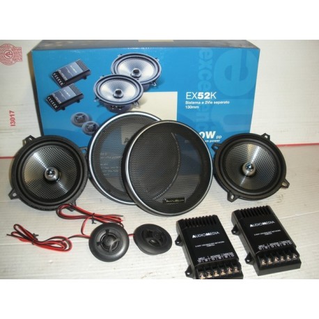Sistema Riproduzione 2 vie EX52K Altoparlanti auto Audiomedia
