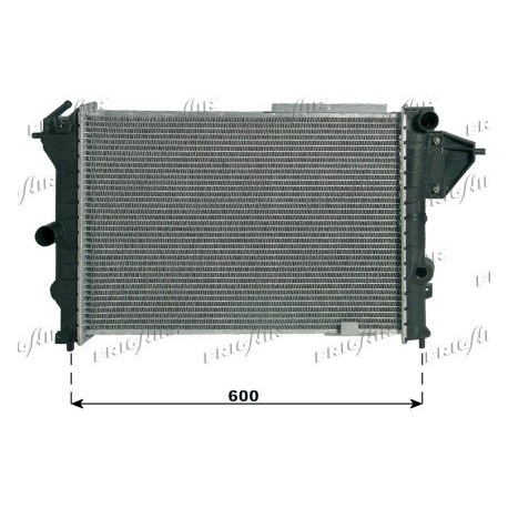 0107.2021 Radiatore acqua motore OPEL VECTRA A 2 volumi /Coda spiovente 198