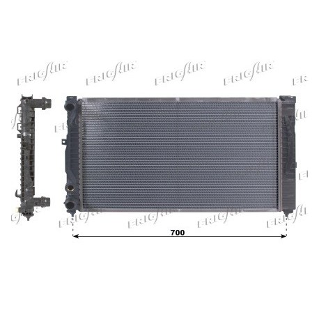 0110.2003 Radiatore acqua motore AUDI A4 Avant 1994_2001b