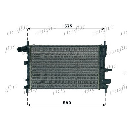 0105.3062 Radiatore acqua motore FORD FIESTA IV 1995_2002