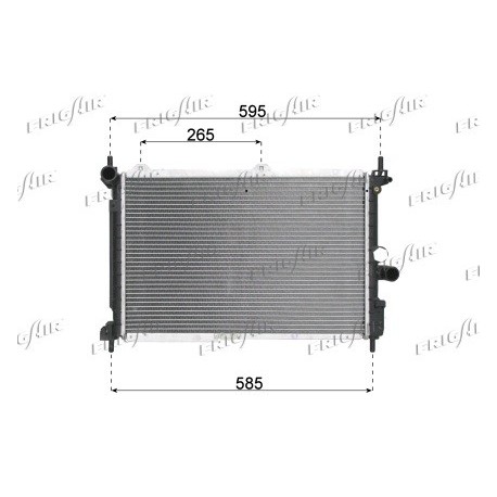 0107.2038 Radiatore acqua motore OPEL ASTRA F Station wagon 1991_1998