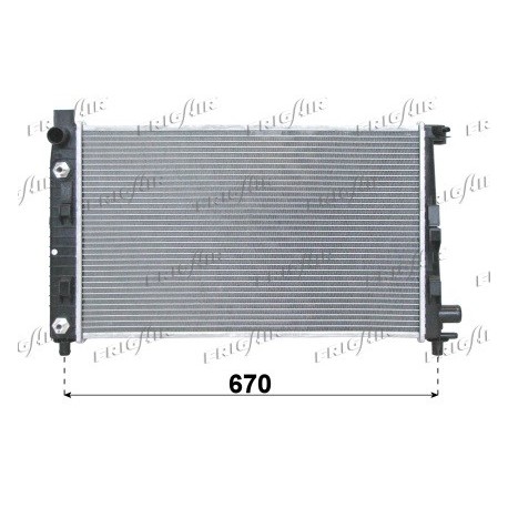 0106.3007 Radiatore acqua motore MERCEDES VANEO 2002_2005