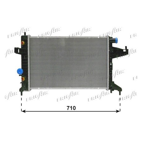 0107.3118 Radiatore acqua motore OPEL CORSA C 2000_2009