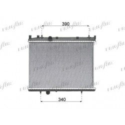 0108.3080 Radiatore acqua motore PEUGEOT 206 2 volumi /Coda spiovente 1998_