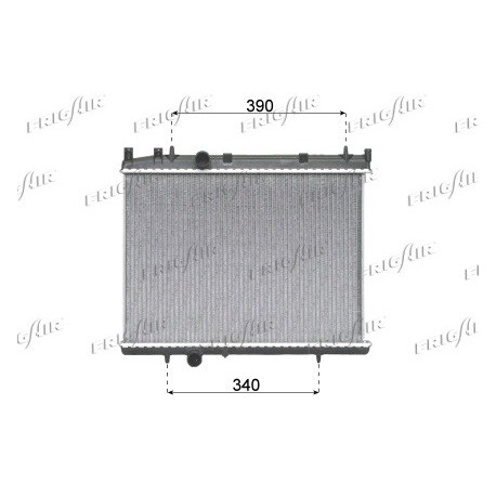 0108.3080 Radiatore acqua motore PEUGEOT 206 SW 2002_