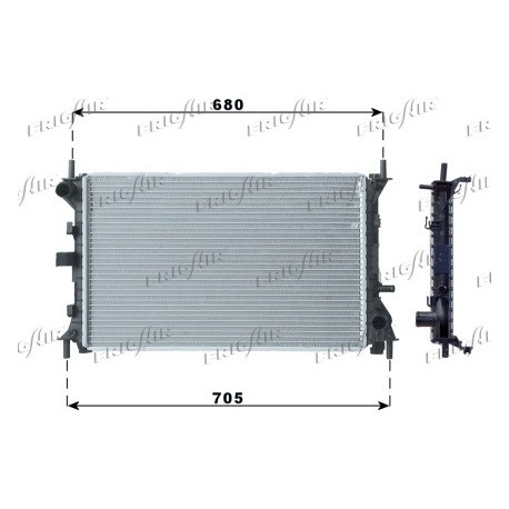 0105.3057 Radiatore acqua motore FORD FOCUS Station wagon 1999_2007b