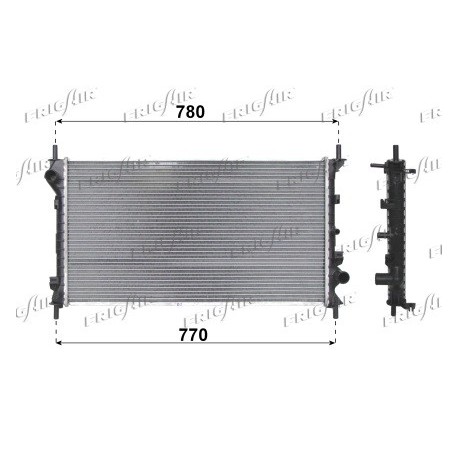 0105.3101 Radiatore acqua motore FORD TOURNEO CONNECT 2002_