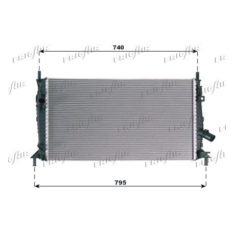 0105.3081 Radiatore acqua motore FORD FOCUS C-MAX 2003_2007