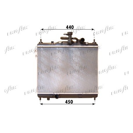 0128.3093 Radiatore acqua motore HYUNDAI GETZ 2002_2009