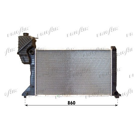 0206.2081 Radiatore acqua motore MERCEDES SPRINTER 3-t Pianale piatto/Telaio