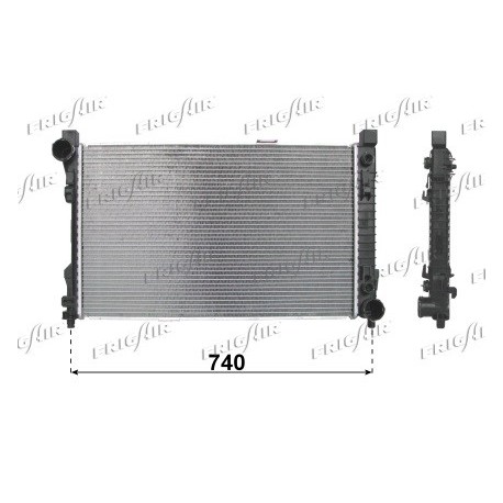 0106.3056 Radiatore acqua motore MERCEDES CLASSE C 2000_2007