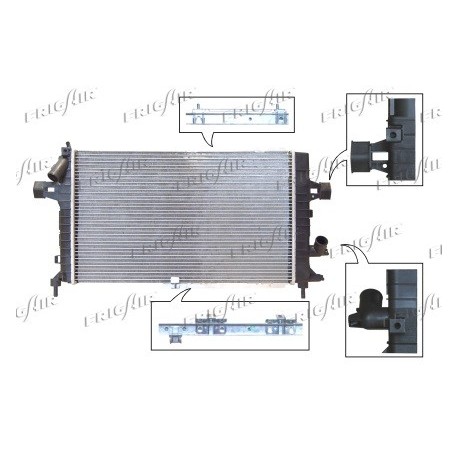 0107.3090 Radiatore acqua motore OPEL ASTRA H Station wagon 2004_