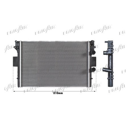 0204.2018 Radiatore acqua motore IVECO DAILY III Cassone / Furgonato / Promi