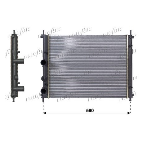 0104.3115 Radiatore acqua motore FIAT MULTIPLA 1999_2010