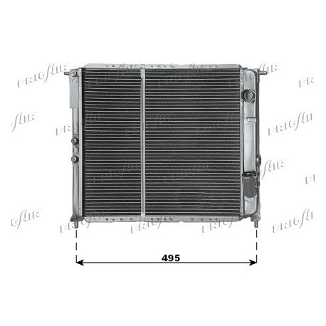 0109.2065 Radiatore acqua motore RENAULT RAPID Furgonato 1985_1998