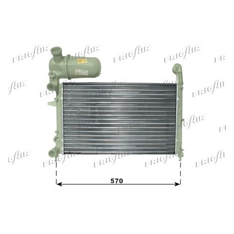 0104.3073 Radiatore acqua motore FIAT TIPO 1987_1995