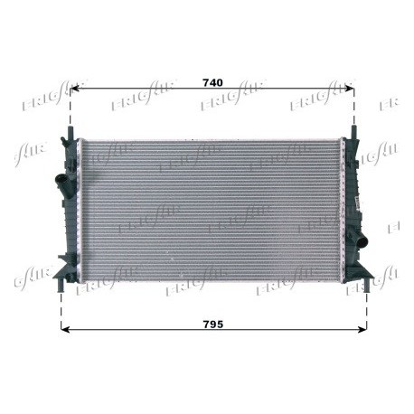 0105.3084 Radiatore acqua motore VW VENTO 1991_1998