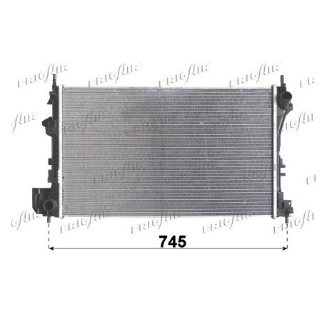 0107.3113 Radiatore acqua motore OPEL VECTRA C 2002_