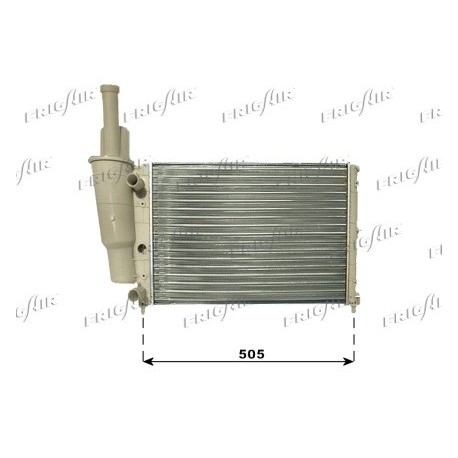 0104.3001 Radiatore acqua motore FIAT PUNTO Van 1996_2000
