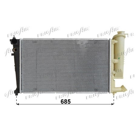 0103.3048 Radiatore acqua motore PEUGEOT 306 1993_2003