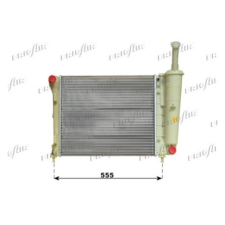 0104.3135 Radiatore acqua motore FIAT 500 2007_