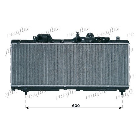 0104.3027 Radiatore acqua motore FIAT PUNTO 1993_1999