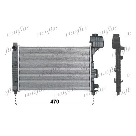 0106.3008 Radiatore acqua motore MERCEDES CLASSE A 1997_2004