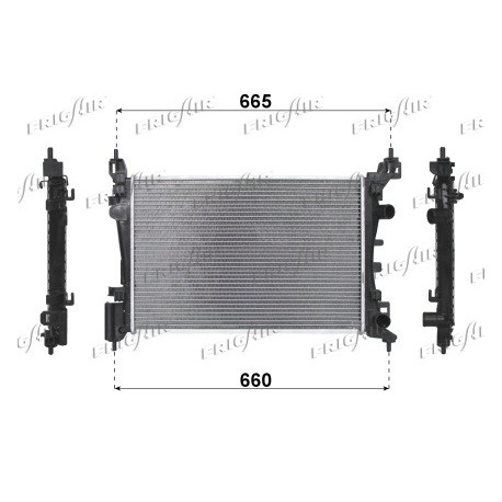 0107.3101 Radiatore acqua motore OPEL CORSA D 2006_