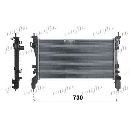 0104.3159 Radiatore acqua motore FIAT FIORINO Cassone / Furgonato / Promisc