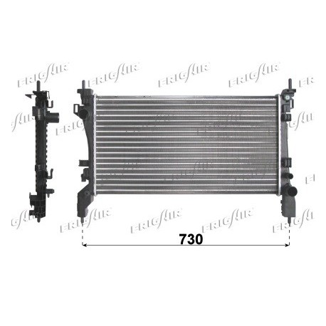 0104.3154 Radiatore acqua motore FIAT FIORINO Cassone / Furgonato / Promisc