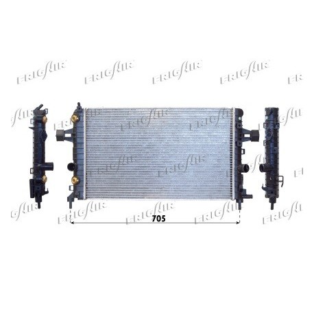 0107.3115 Radiatore acqua motore OPEL ASTRA H Station wagon 2004_