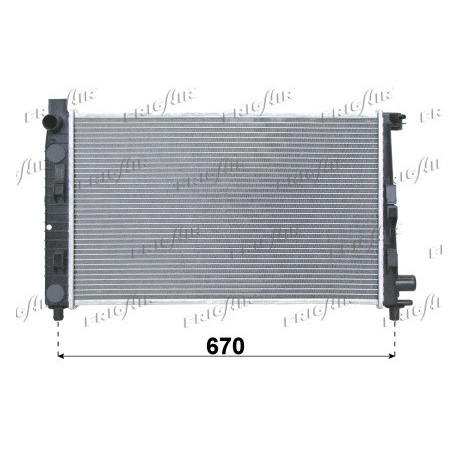 0106.3006 Radiatore acqua motore MERCEDES CLASSE A 1997_2004