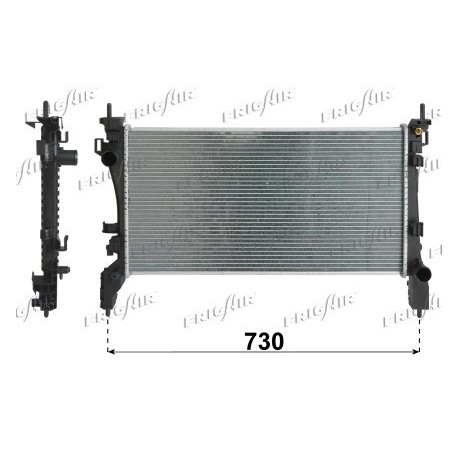 0104.3160 Radiatore acqua motore FIAT QUBO 2008_