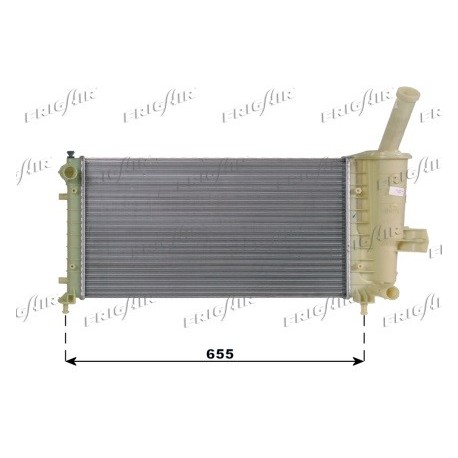 0104.3049 Radiatore acqua motore FIAT PUNTO Van 2000_2009