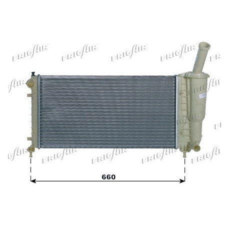 0104.3044 Radiatore acqua motore FIAT IDEA 2003_