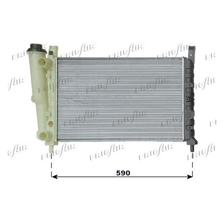 0104.3009 Radiatore acqua motore FIAT FIORINO Furgonato 1988_