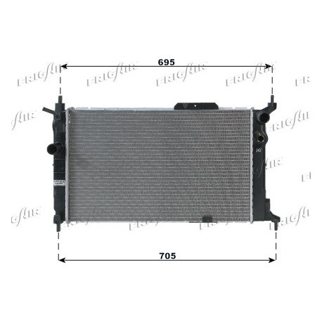 0107.2037 Radiatore acqua motore OPEL ASTRA F 1991_1998