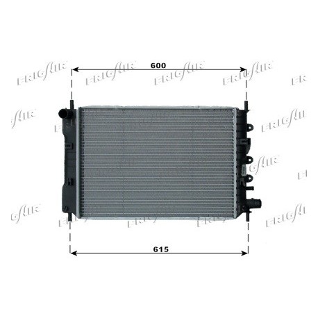 0105.2040 Radiatore acqua motore FORD ESCORT V Station wagon 1990_1992