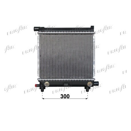 0106.2088 Radiatore acqua motore MERCEDES 190 1982_1993